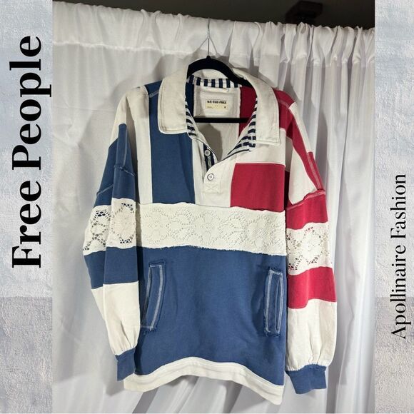 WE THE FREE AMERICAN POLO PULLOVER NWT - Picture 9 of 10